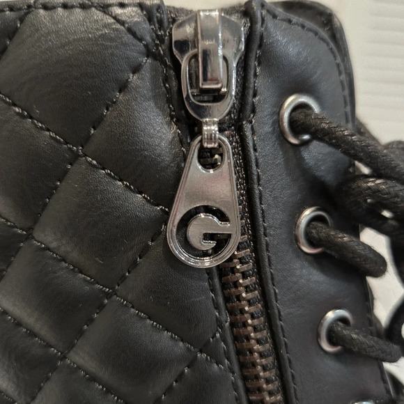 G by Guess Quilted Black Combat Boots – Bold and Functional - Picture 12 of 13